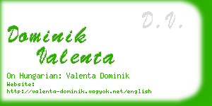 dominik valenta business card